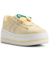 アルド レディース シューズ スニーカー ALDO Womens Paotlan Round Toe Sneakers Light Yellow イエロー