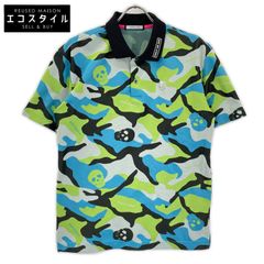 MARK&LONA マークアンドロナ スカルカモ 半袖ポロシャツ 46 中古