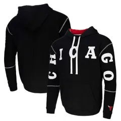 スタジアムエッセンシャルズ レディース アウター パーカー・スウェット Unisex Black Stadium Essentials Chicago Bulls Monument Pullover