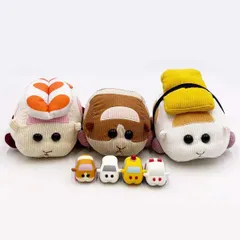 [セット] PUI PUI モルカー コーデュロイ MBぬいぐるみ4体 [ポテト/寿司(海老・玉子)] / フィギュア4点