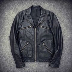 00s レザージャケット archive y2k 羊革 ラムレザー 短丈 ライダース 平成ギャル 本革