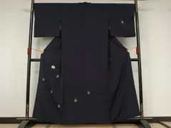 平和屋着物▽訪問着　単衣　総刺繍　竹屋町刺繍　象　金糸　正絹　逸品　AABL3914jh