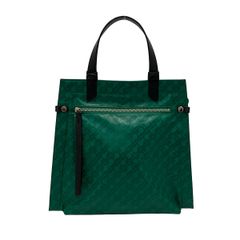 GHERARDINI(ゲラルディーニ) ハンドバッグ - グリーン×黒 レザー