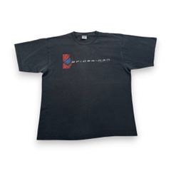 00s 스파이더 맨 SPIDER MAN 2 빈티지 T 셔츠 XL 블랙 반소매 헌 옷 영화 영화 2603-0152