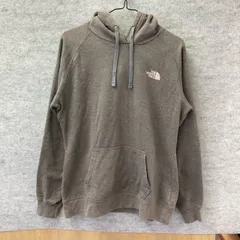 SK2-20  ザノースフェイス アメリカ古着 M ロゴ刺繍 バックプリント プルオーバー パーカー ブラウン レディース