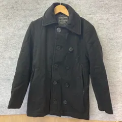 SK2-68  オーセンティッククロージング アメリカ古着 XL アンカーボタン 中綿 ピーコート Pコート 黒 レディース