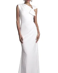 コースト レディース トップス ワンピース クレープ Coast Bow Detail Crepe Wedding Dress Ivory アイボリー