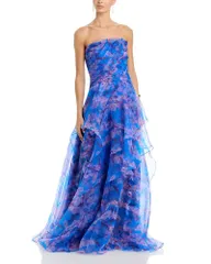 セイア レディース トップス ワンピース Theia Orelia Organza Gown Lavendar Haze