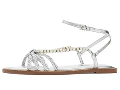 シュッツ レディース シューズ サンダル Schutz Adele Glam Flat Silver シルバー