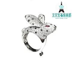 【2022年定価¥2,904,000-】MIO HARUTAKA  うさぎ  リング  K18 ダイヤモンド　ルビー　リング