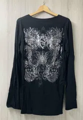 L.G.B. ルグランブルー FORBIDDEN FRUIT-1 LSC M 004FFBF グラフィックプリント 長袖Tシャツ サイズ2 ブラック