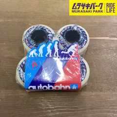 【ムラサキパーク公式】AutoBahn ABX Torus Wheels Set Wht Blue Red 54mm/83b アウトバーン スケボー ウィール