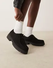 グラマラス レディース シューズ オックスフォード スエード ダービー Glamorous Derby shoes microsuede Black mf ブラック