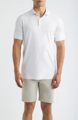 ピーター・ミラー メンズ トップス ポロシャツ Peter Millar Crown Crafted Ballad Performance Polo White Truffle ホワイト