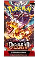 ポケモン - 黒曜石炎 シングルシールドブースターパック - 10枚 - パックアートワークは異なる場合があります