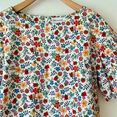 【Bon mercerie　ボンメルスリー】　リバティ　Edenham　エディナム　ワンピース　サイズ36