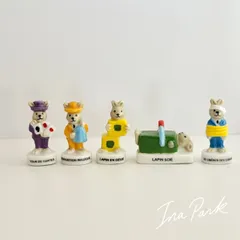 マジシャンうさぎ　手品師　フェーヴ　フェーブ　フランス製　ミニチュア　陶器　雑貨　置物