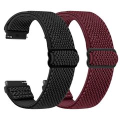 [TumpCez] 弾性ナイロンバンド ベルト16mm 18mm 19mm 20mm 22mm 24mm時計バンド伸縮性 クイックリリース 調整腕時計交換ベルト 0