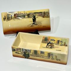 籃胎漆器 茶櫃 漆塗り 竹工芸 蓋付 竹編細工 ◇ らんたい漆器 茶器 茶