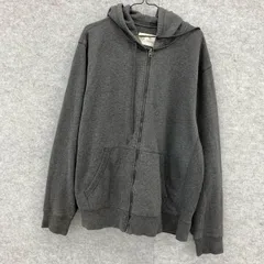 T16-22 チャンピオン XL アメリカ古着 コットン 長袖 ジップアップ パーカー グレー Champion メンズ