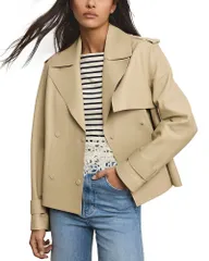 ヴェロニカ ベアード レディース アウター ジャケット・ブルゾン クロップド レザー Veronica Beard Heathcliff Cropped Leather Trench Jacket S