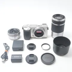 ソニー SONY α6000 ダブルズームレンズキット シルバー ILCE-6000Y S[美品B]