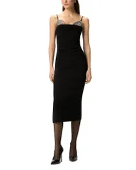 ピンコ レディース トップス ワンピース PINKO Carruba Embellishedress Z99