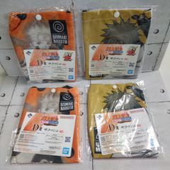 【TAKA158-78】△ 未開封 BANDAI SPIRITS ｢一番くじ NARUTO 疾風伝 紡がれる火の意志 D賞 サコッシュ 本体一体型/薄手平紐タイプ スナップボタン付き｣ 縦長形状 オレンジ&マスタード まとめて4点セット
