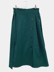 OLIVE des OLIVE オリーブデオリーブ ロングスカート M グリーン レディース
