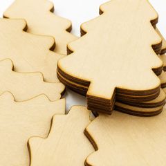 クリスマス オーナメント 木製パーツ 1個 未塗装 DIY