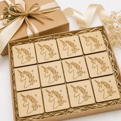 ユニコーン ファンタジー 木製パーツ 1個 ウッドパーツ ハンドメイド素材 工作 DIY 未塗装