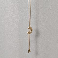 スメリー SMELLY 『アレルギー対応 』ニュアンス メタル スライド ネックレス 【トップ1.4cm 全長80cm（調整可能）】ゴールド メッキ