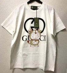 D1292 GUCCI グッチ×ドラえもん 丑年 うしドラ ロゴ Tシャツ タグ付き 616036 M 267218971