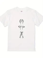 新品 送料無料 うさぎ 3 ポーズ線画グラフィック T シャツ シンプルラインアート カワイイ系 ミニマル ストリート ポップ キュートなウサギプリント