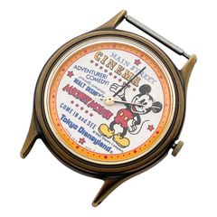 稼働/新品電池　Disney　ディズニー　腕時計　V515-6074　ALBA　アルバ　TDL　東京ディズニーランド　ミッキーマウス　MAIN STREET CINEMA　ヴィンテージ　クォーツ　ラウンド　3針　Y2K　レトロ【al28】