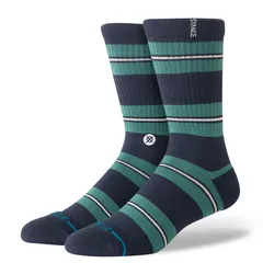 STANCE(スタンス) CAESAR STRIPE CREW スポーツスタイル ウェア ソックス A556C26CAE、(01007)GREEN