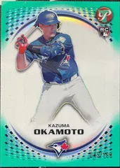 【9/1まで出品】【199枚限定】岡本和真 Kazuma Okamoto Topps Pristine 2026 /199 Aqua RC ルーキーカード MLB Blue Jays #94