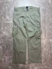 OLD GAP カーゴパンツ XL カーキ グレー ワイド 00s Y2K フェード US古着