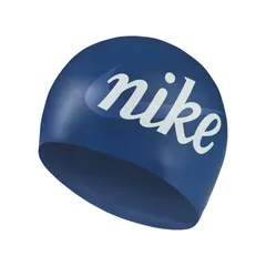 NIKE SWIM(ナイキ スイム) ナイキ マルチグラフィック シリコーンキャップ 水泳 ウェア キャップ NESSG121、(N440)Mネイビー