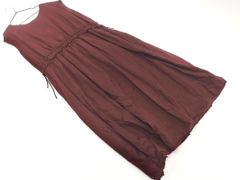 nano universe ナノユニバース ノースリーブ ワンピース size38/ボルドー ■◆ レディース