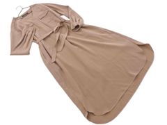 URBAN RESEARCH アーバンリサーチ ウエストリボン 付き ワンピース sizeF/茶 ◇■ レディース