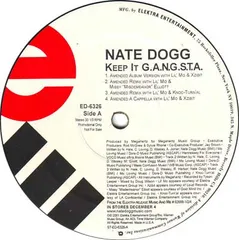 12” Nate Dogg Keep It G.A.N.G.S.T.A. ED6326 Elektra /00250