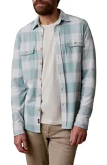 ファレティ メンズ トップス シャツ Faherty Legend ButtonUp Shirt Island Sage Plaid セージ