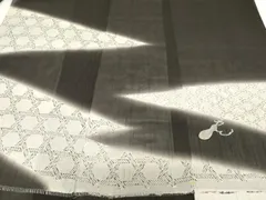 平和屋着物＊夏物　付下げ　解き反物　着尺　小千谷絹駒ぜんまい上布　霞文　逸品　DABH3721zy