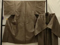 平和屋着物■男性　紬　アンサンブル　亀甲絣　正絹　逸品　AABK5961sx