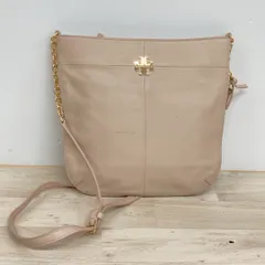 トリーバーチ TORY BURCH ショルダーバッグ/肩掛けカバン レディース ベージュ系 ゴールド金具 ロゴプレート[OK05454]