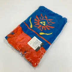 極美品 任天堂/コーエーテクモゲームス マフラー ブルー/オレンジ/イエロー アクリル100% 紋章デザイン[OX03960]