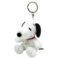 スヌーピー イニシャルマスコット A 座り キーホルダー SNOOPY キャラクター