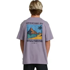 ビラボン メンズ トップス Tシャツ Billabong Post Cards Adiv Premium Shirt Mens Purple Ash アッシュ
