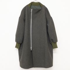 YohjiYamamoto ヨウジヤマモト REGULATION コート ブルゾン ボンバージャケット ジップ ウール カーキ グリーン 日本製 メンズ 1 b01442